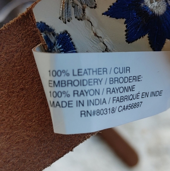 🆕 Lucky Brand floral embroidered belt size S - Picture 10 of 12